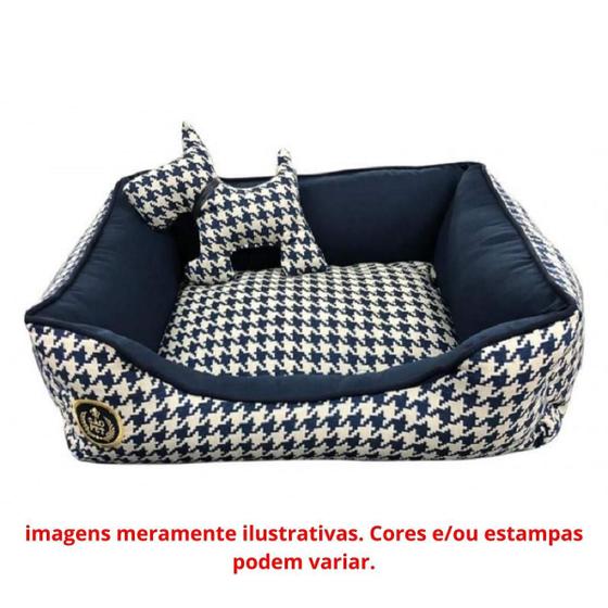 Imagem de Cama Rubi Maya Azul M 53x67x19 - São Pet