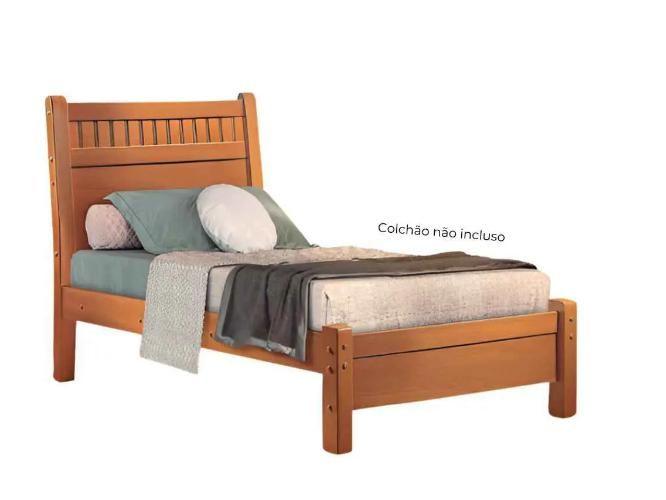 Imagem de Cama Solteiro 185 100% Mdf Cinamomo - Móveis Valverde