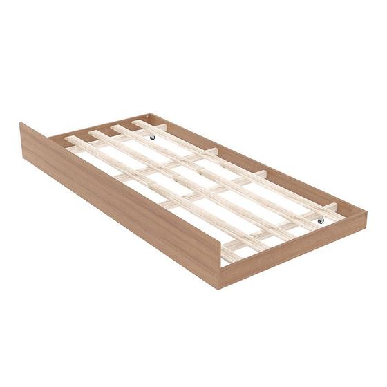 Imagem de Cama Solteiro Auxiliar 93x23,7x188,6 cm Amêndoa Tecnomobili