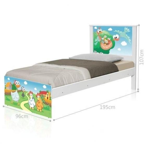 Imagem de Cama Solteiro Barcelona Fazendinha