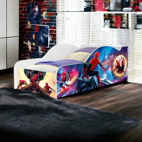 Imagem de Cama Solteiro Carro Spider com Colchão Cambel