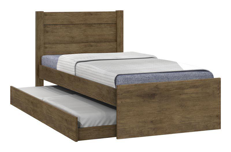 Cama Solteiro com Auxiliar Prisma Jequitibá - JeA Móveis Menor preço em Cama Solteiro com Auxiliar Prisma Jequitibá - JeA Móveis