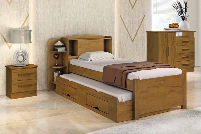 Imagem de Cama Solteiro Milênio Plus-100% MDF DDoro Móveis