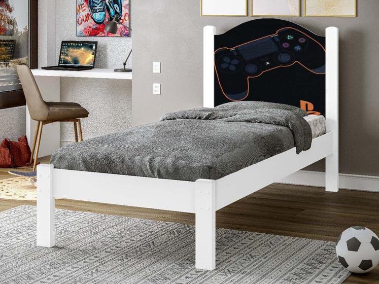 Cama Solteiro Play Adesivada Menor preço em Cama Solteiro Play Adesivada