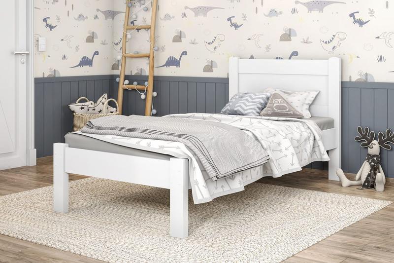Cama Solteiro Prisma Branca-Lojas Rgl Menor preço em Cama Solteiro Prisma Branca-Lojas Rgl