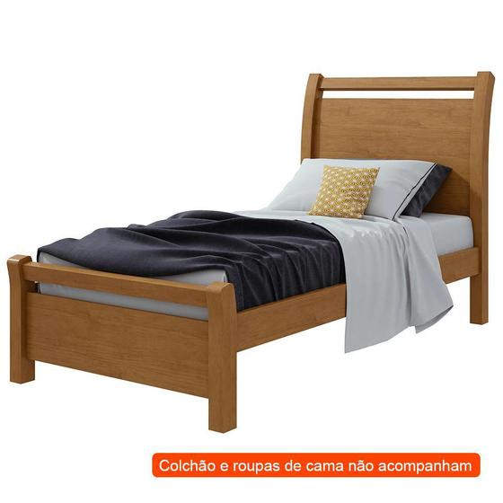 Imagem de Cama Solteiro Reali Amêndoa Clean