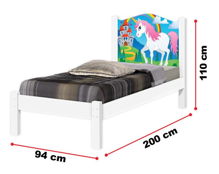 Imagem de Cama Solteiro, Unicórnio,  cama infantil, cama criança