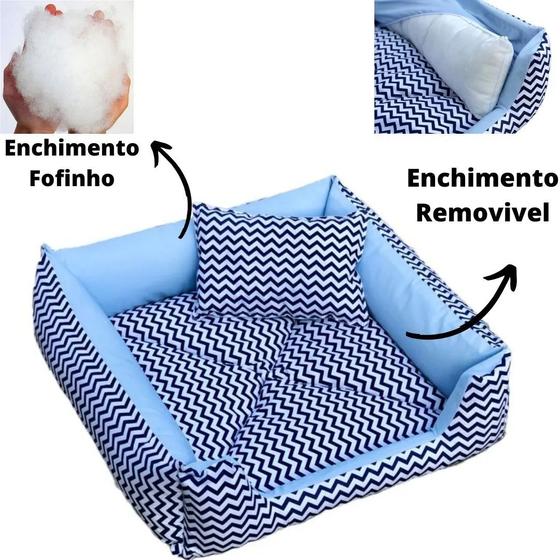 Imagem de Cama Toca Para Cachorro Gato Pet 60x60 100% Lavável