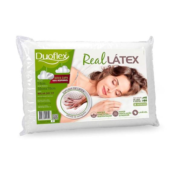 Imagem de Cama. travesseiro real latex natural 50x70 cm ref ls1100