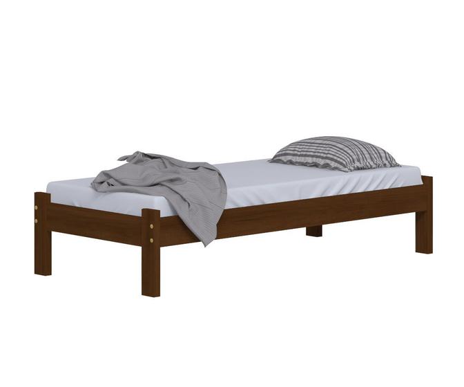 Cama Turca Solteiro Madeira Cor Castanho Menor preço em Cama Turca Solteiro Madeira Cor Castanho