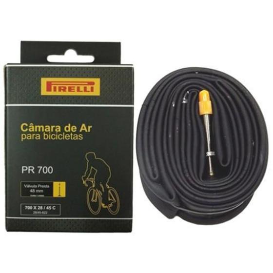 Imagem de Câmara De Ar Bicicleta Pirelli 700x28/45 Presta 48 Mm