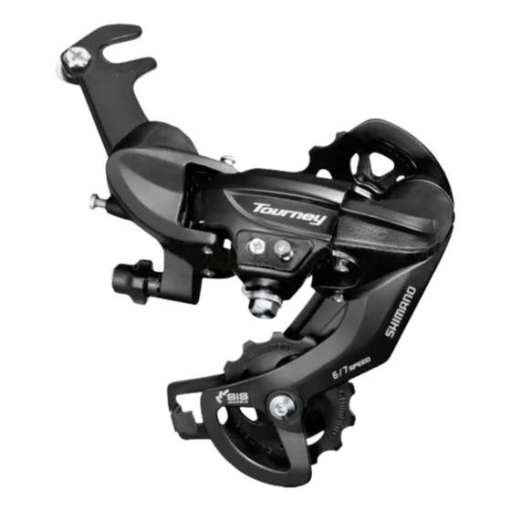 Imagem de Cambio Traseiro Shimano Tourney TY300 6/7/8v C/gancheira Preto