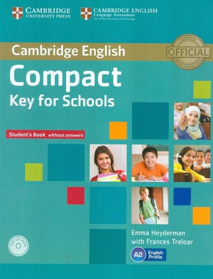 Imagem de Cambridge english compact key for schools sb without answers with cd-rom