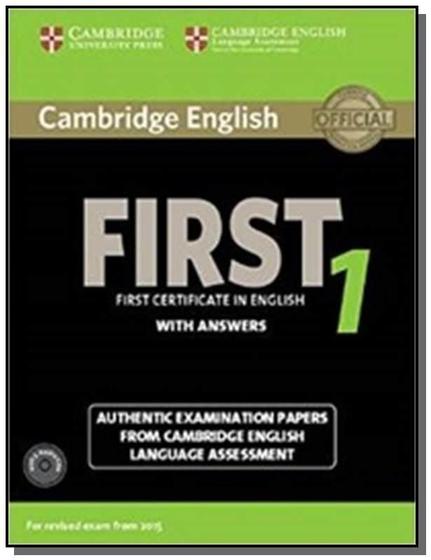 Imagem de Cambridge English First 1 Sb With Answers And Audio Cd - CAMBRIDGE UNIVERSITY