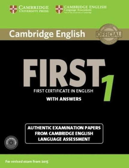 Imagem de Cambridge English First 1 - Student's Book With Answers And Audio CD (Pack Of 2) - Cambridge University Press - ELT