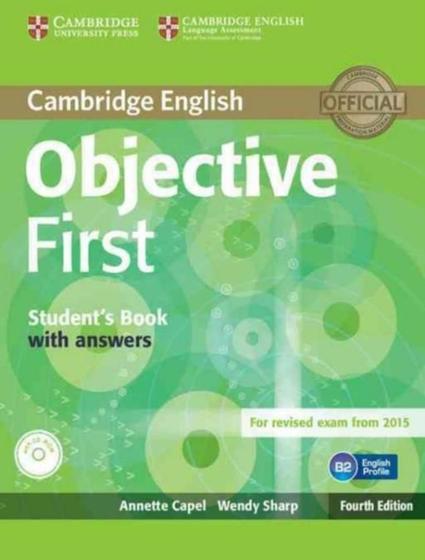 Imagem de Cambridge English Objective First Sb With Answers Cdrom 4Th Ed - CAMBRIDGE UNIVERSITY