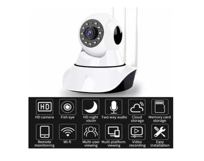 Câmera 3 Antenas IP Segurança Sem Fio P2p Onvif Audio Visão Noturna Menor preço em Câmera 3 Antenas IP Segurança Sem Fio P2p Onvif Audio Visão Noturna