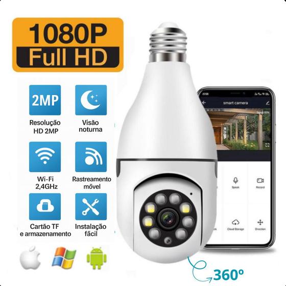 Imagem de Câmera 360º com visão ampla para um monitoramento claro.