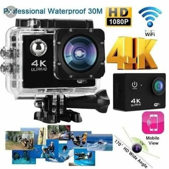 Câmera Digital Sportscam Câmera Action a Prova D' Água Rosa 12.0mp - 1080p