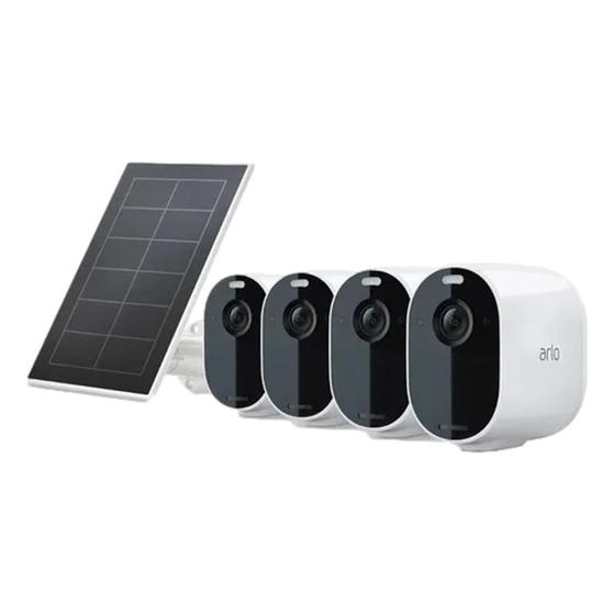 Imagem de Câmera Arlo Essential Spotlight Com Painel Solar - 4 Câmeras