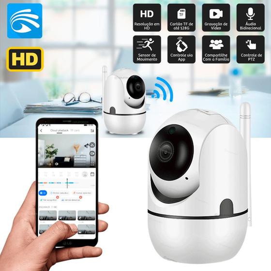 Imagem de Camera Baba Eletronica Wifi Sem Fio Visão Noturna Microfone