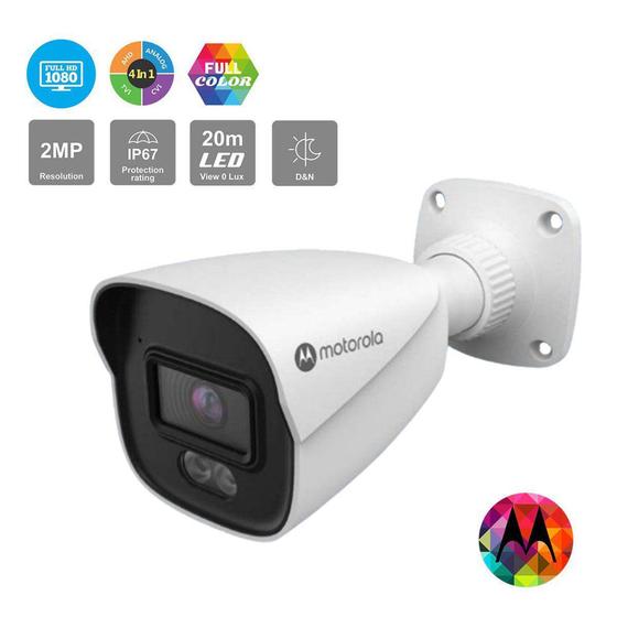 Imagem de Câmera Bullet 2MP Full Color 2,8mm LED 20m IP67 Motorola Security