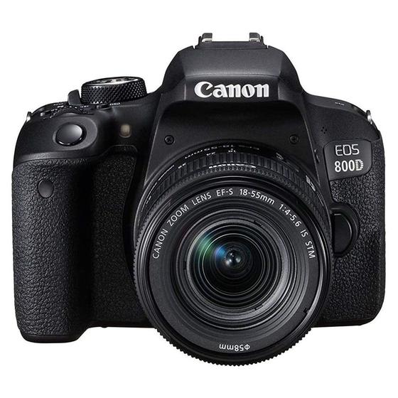 Câmera Digital Canon Preto 24.2mp - Eos 800d | 18-55mm