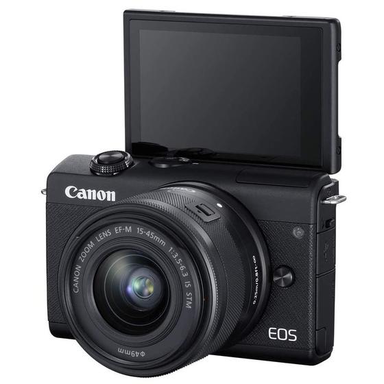 Câmera Canon EOS M200 mirrorless 4K KIT LENTE 1545mm Câmera Semi e