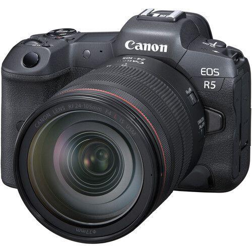Câmera Digital Canon Eos R5 Preto 45.7mp - 24-105mm