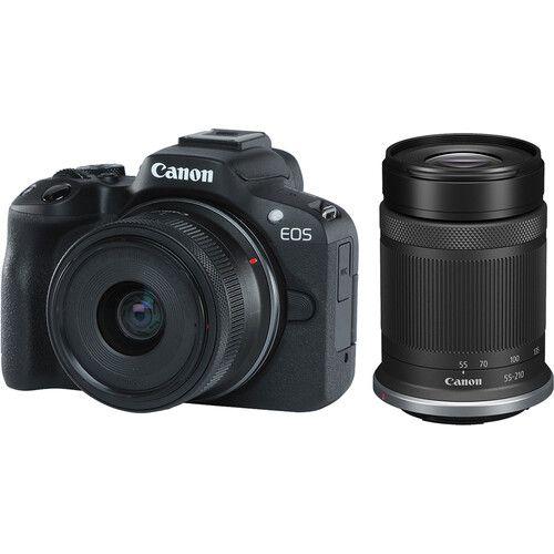 Câmera canon eos r50 mirrorless 18-45mm + 55-210mm Menor preço em Câmera canon eos r50 mirrorless 18-45mm + 55-210mm