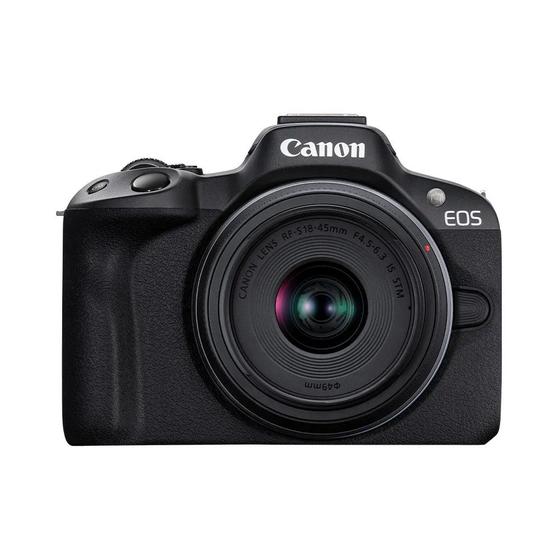 Imagem de Câmera Canon Eos R50 Mirrorless Com 18-45mm Rf - Preto