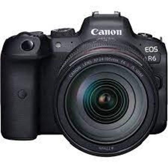 Câmera Digital Canon Eos Mirrorless Corpo Preto 20.0mp - R6 | 24-105mm