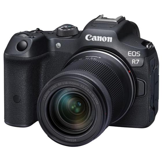 Câmera Canon Eos R7 4k60 32,5 Mp Com 18-150mm F/3.5 - 6.3 Imagem de Câmera Canon Eos R7 4k60 32,5 Mp Com 18-150mm F/3.5 - 6.3