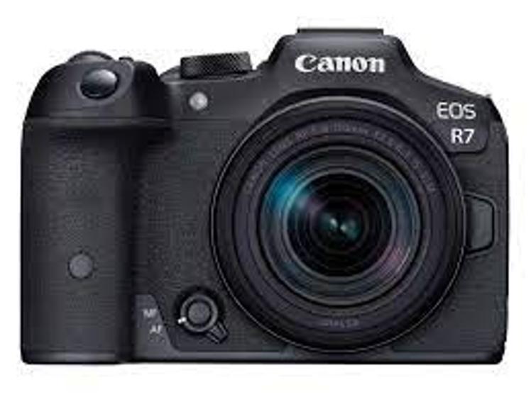 Câmera Digital Canon Eos R7 Preto 32.5mp - 18-150mm