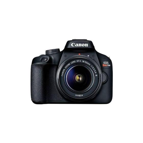 Imagem de Câmera Canon Eos T100 Kit 18 55Mm F 3.5 5.6 Iii