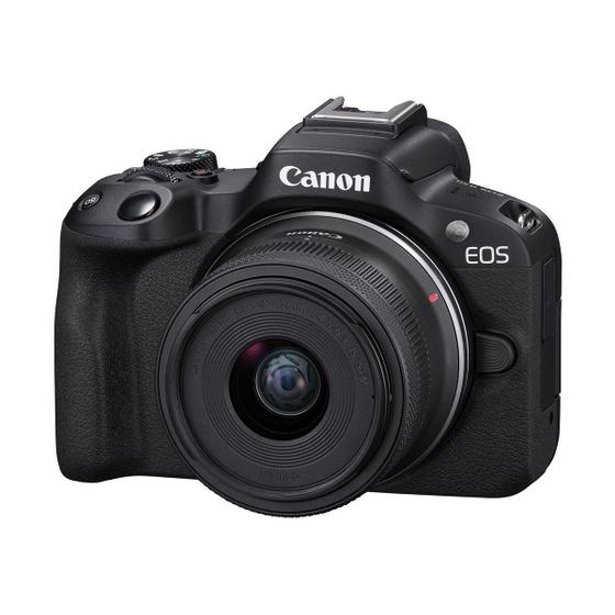 Imagem de Câmera Canon Mirrorless Eos R50 24.2mp, Aps-c Com Lente 18-45mm