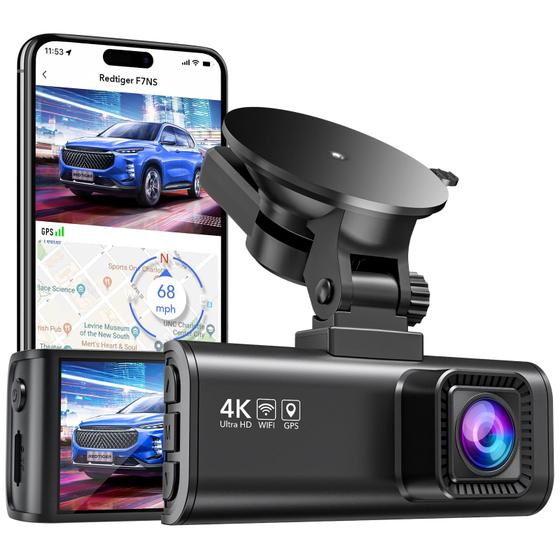 Imagem de Câmera Dash Cam REDTIGER F7N-S 4K UHD - Gravação Frontal 2160P