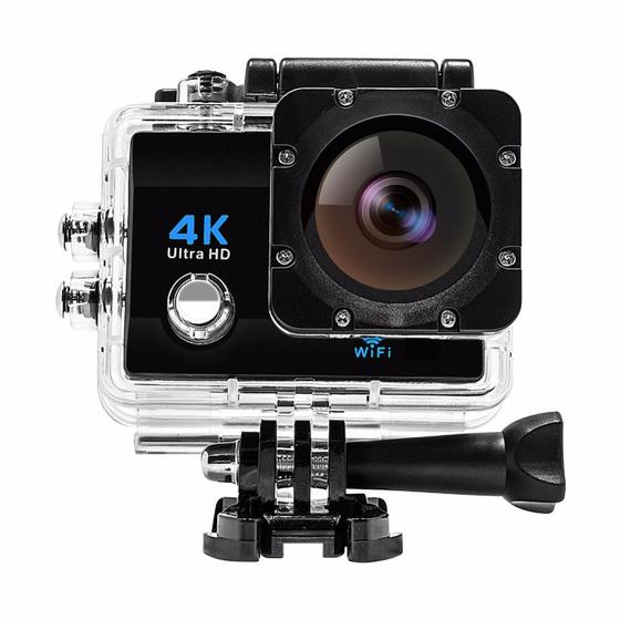 Câmera de ação 100% Original 4K Wi Fi Sports Menor preço em Câmera de ação 100% Original 4K Wi Fi Sports