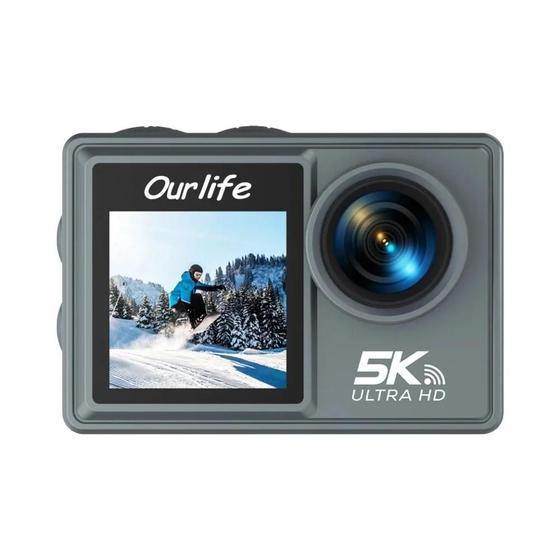 Imagem de Câmera De Ação À Prova D'água 5K Ourlife MTR40 20 IPS Tela Sensível Ao Toque 5X Zoom WiFi EIS 170 graus