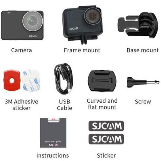 Imagem de Camera de Acao Sjcam SJ10 Pro Wifi 4K - Preto