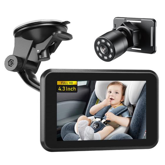 Imagem de Câmera de Carro para Bebê Itomoro - 4.3" HD com Visão Noturna