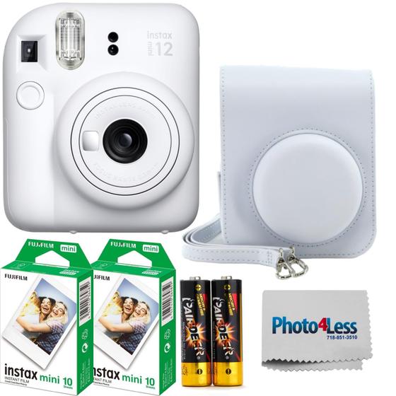 Imagem de Câmera de filme instantâneo Fujifilm Instax Mini 12 Clay White