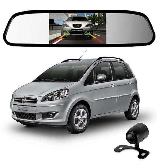Imagem de Camera De Re Espelho Retrovisor Com Tela Fiat Idea