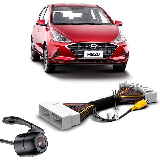 Imagem de Camera de Re HB20 2021 Plug and Play Borboleta