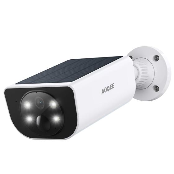 Imagem de Câmera de Segurança AOQEE S1 2K - Solar, Wireless e com Alexa