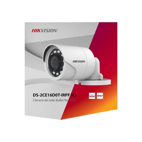 Imagem de Câmera de Segurança Hikvision Bullet Mini DS-2CE16D0T-IRPF 2MP