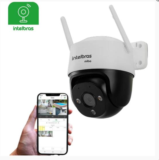 Imagem de Camera de Seguranca ip Intelbras Im7 wifi sem fio gira 360 Inteligente 2Mp 1080p Externa Full Color