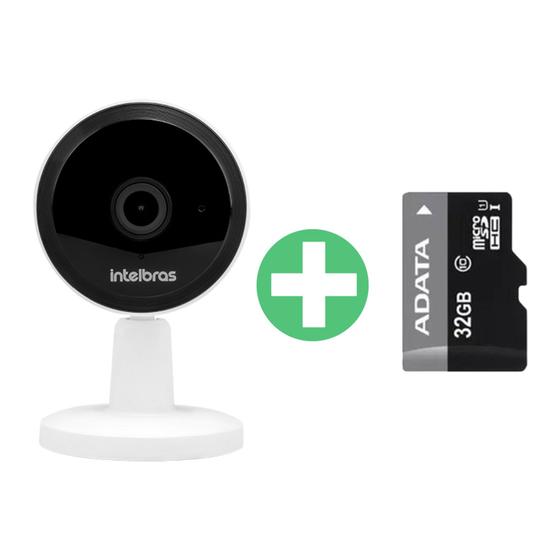 Camera de Segurança Ip Interna Intelbras Im1 + Micro Sd 32gb - Câmera ...