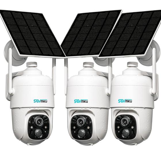 Imagem de Câmera de segurança solar SOVMIKU 3CQ1 AI 2K Wireless Outdoor