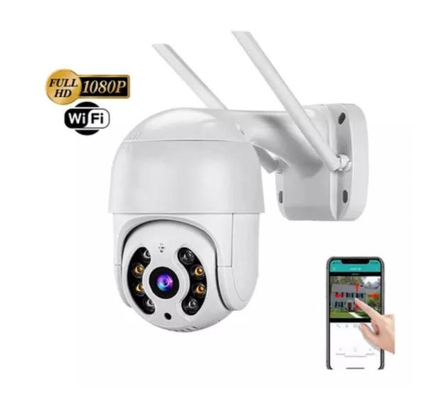 Imagem de Câmera de segurança WiFi com resolução de 2MP visão noturna incluída Branca